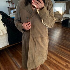 Piazza Sempione suede coat